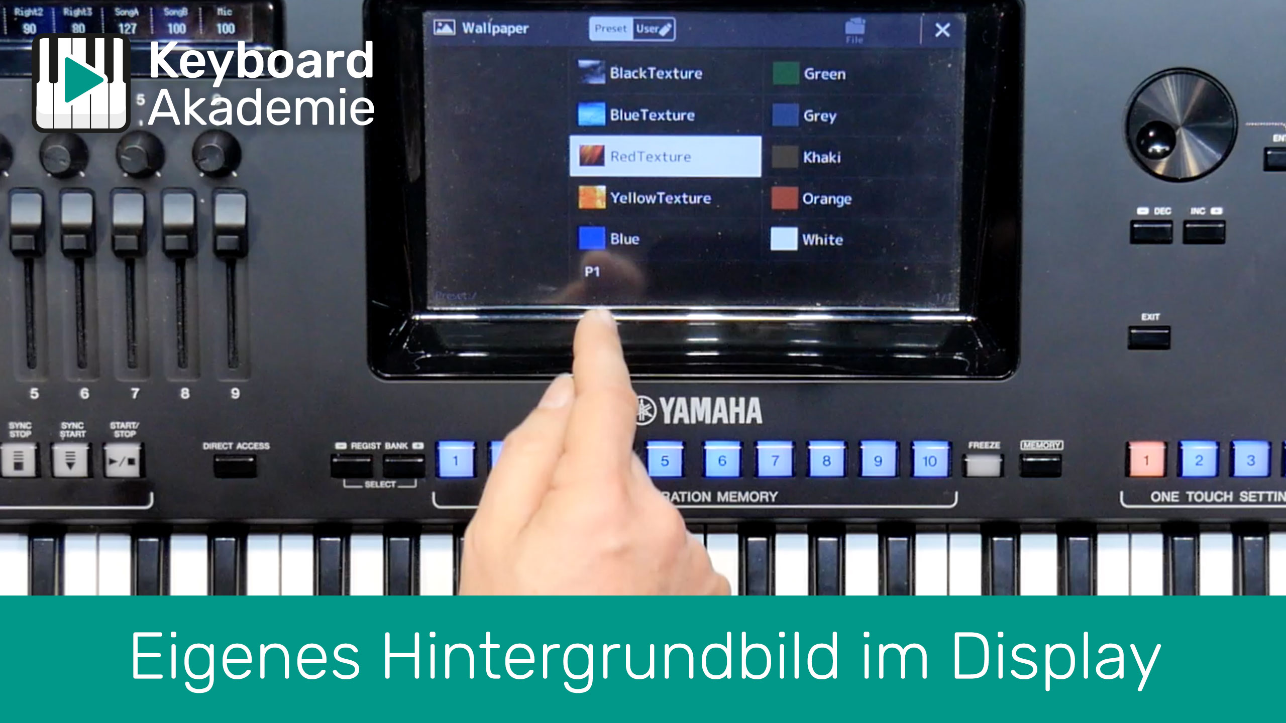 Eigenes Hintergrundbild im Display | Genos | Power-Tipp