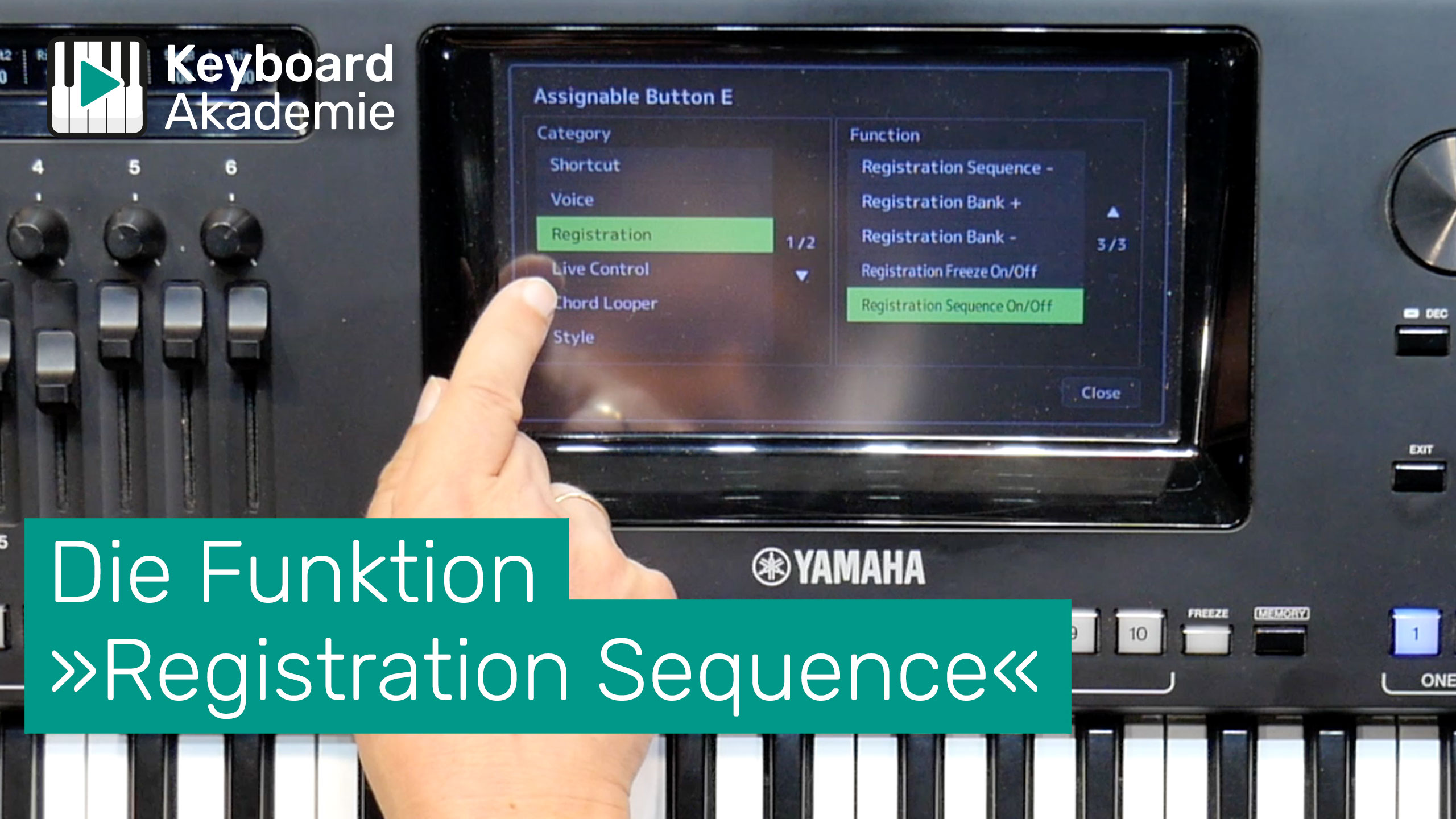 Die Funktion »Registration Sequence« am Yamaha Genos