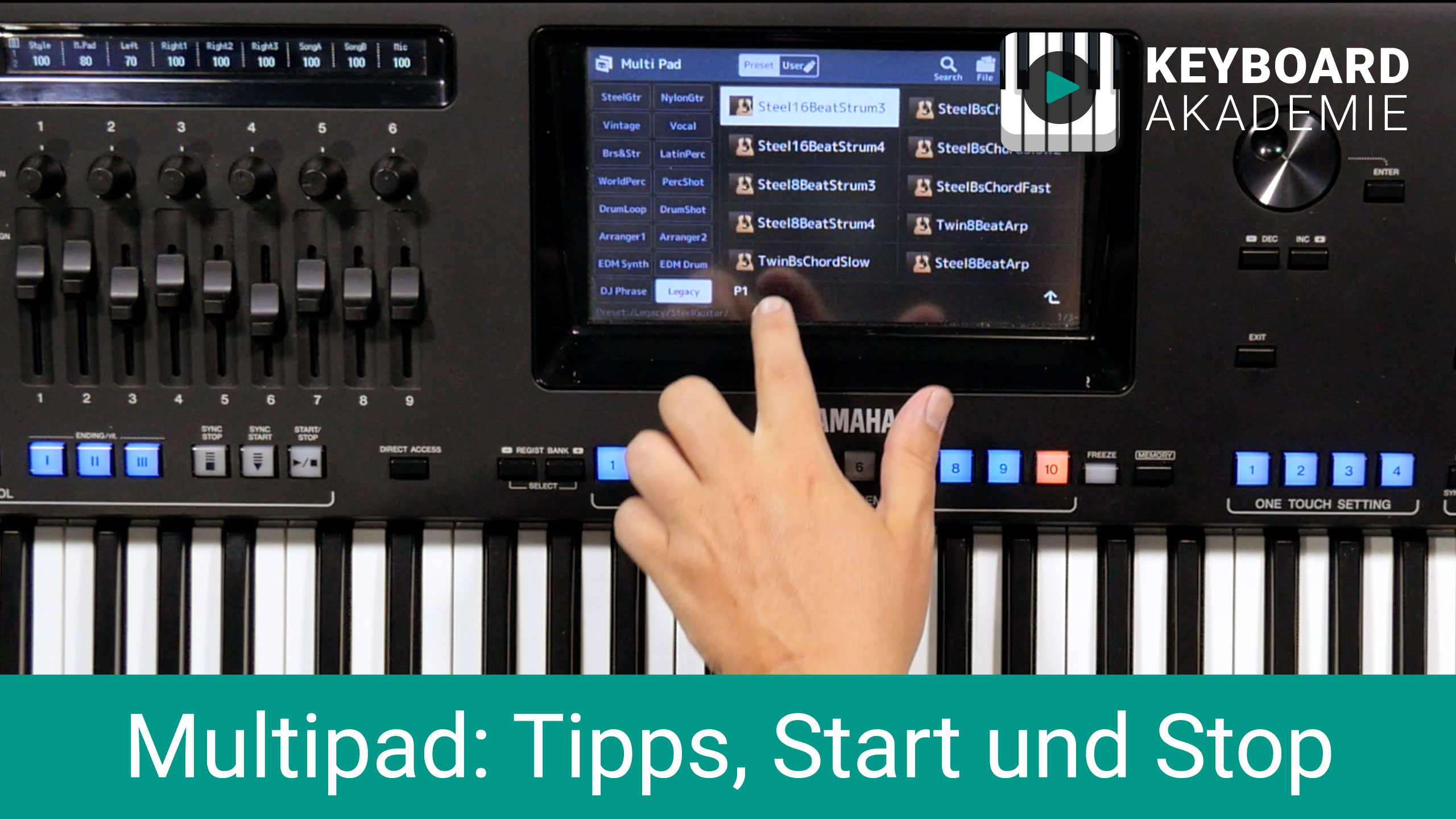 Multipad: Tipps, Start und Stop | Genos | Power-Tipp
