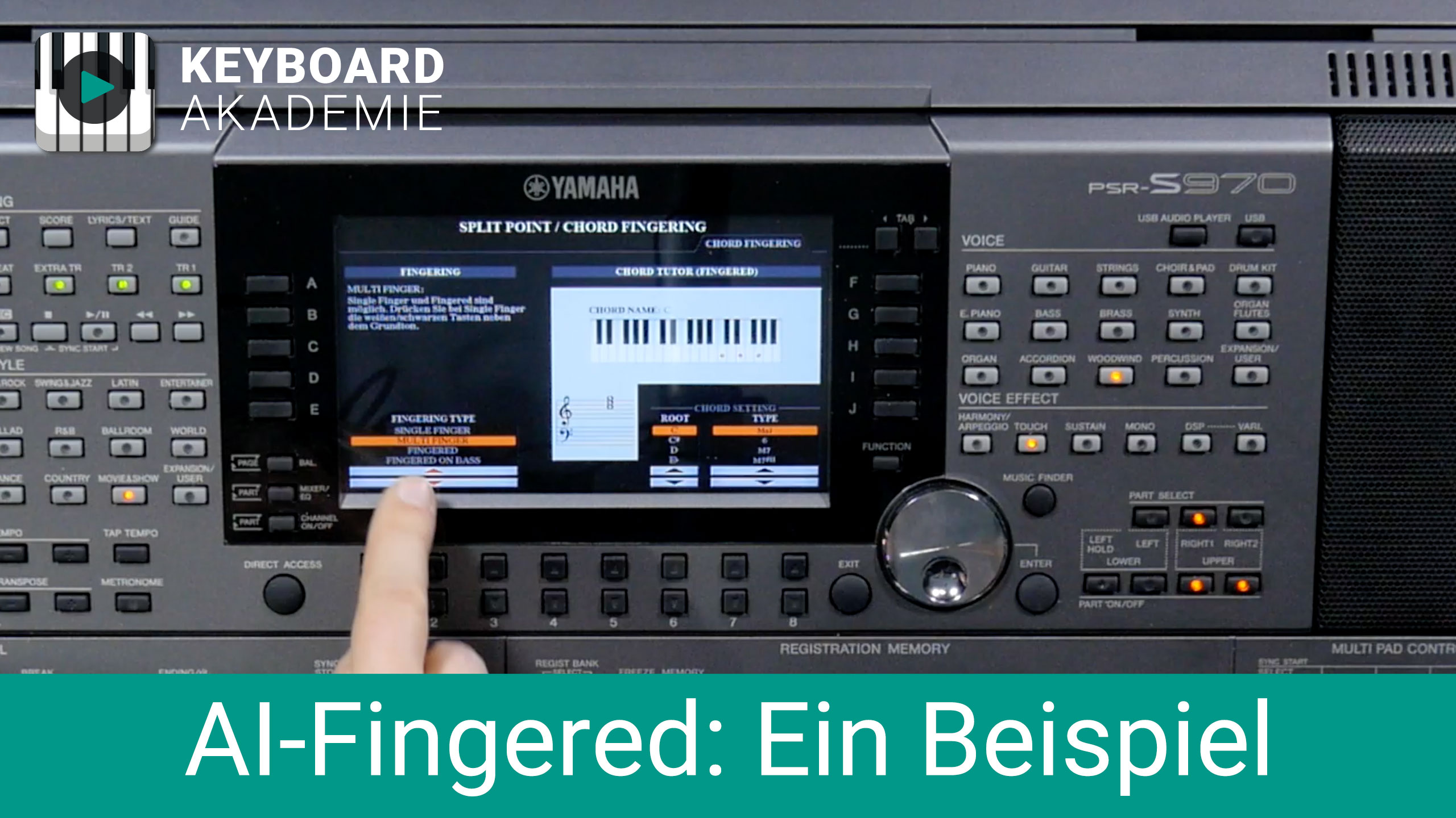 AI-Fingered: ein Beispiel | Power-Tipp | PSR-S, Genos, Tyros