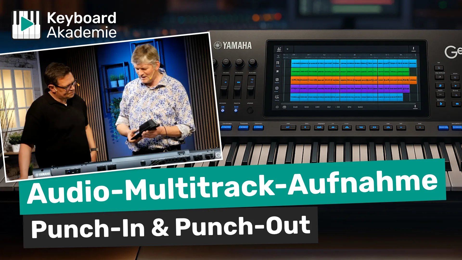Audio-Multitrack-Aufnahme mit dem Yamaha Genos1/2 – Punch-In & Punch-Out