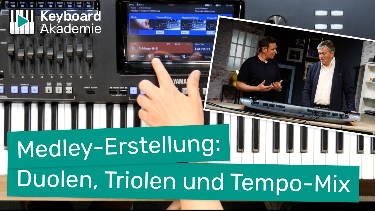 Medley-Erstellung am Yamaha Genos: Duolen, Triolen und Tempo-Mix