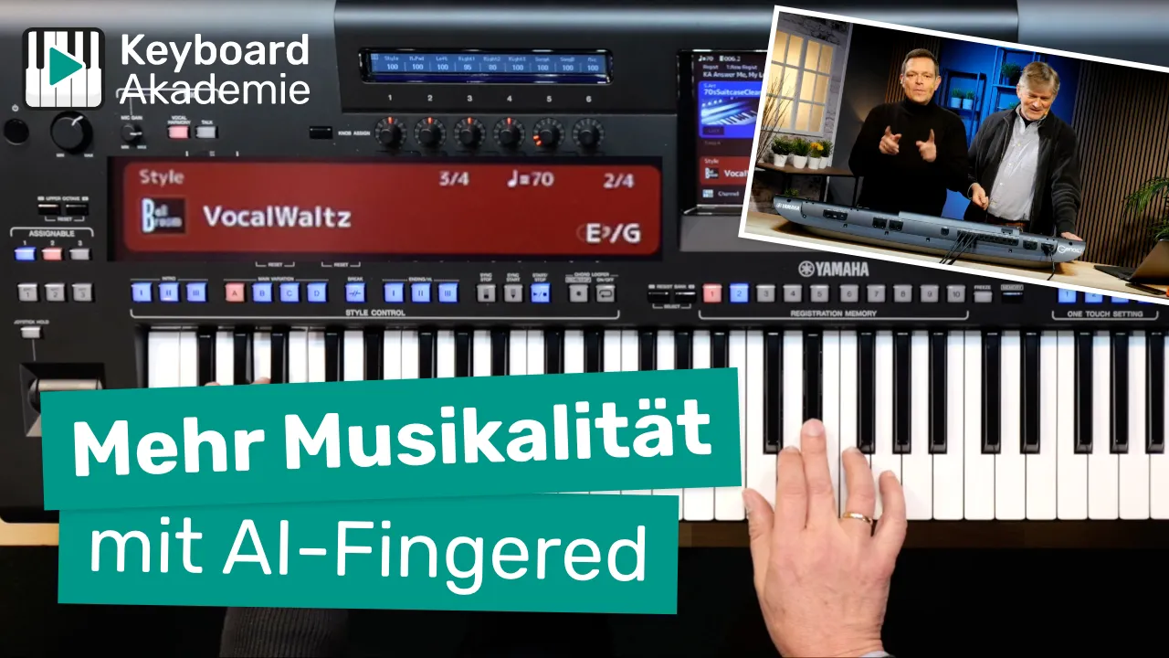 Mehr Musikalität mit AI-Fingered am Yamaha Keyboard