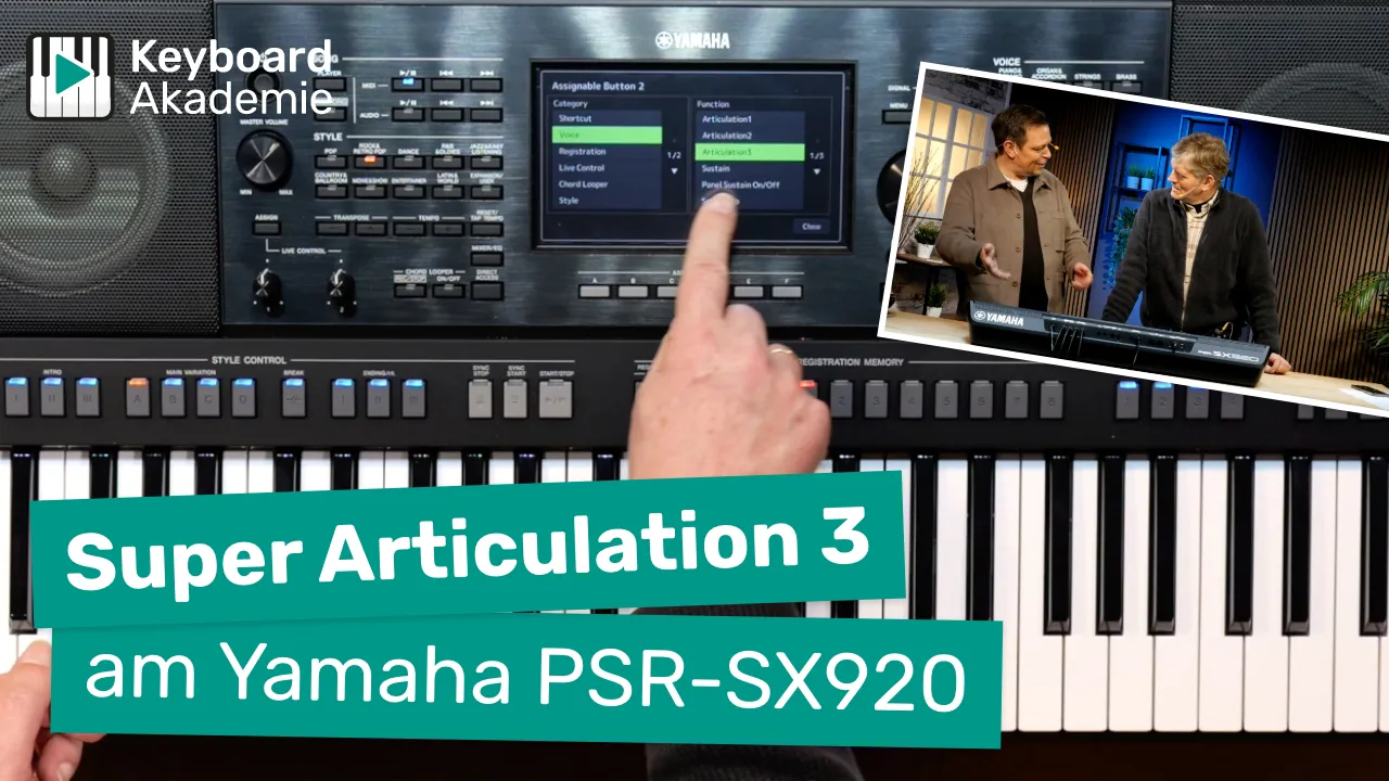 Super Articulation 3 am Yamaha PSR-SX920