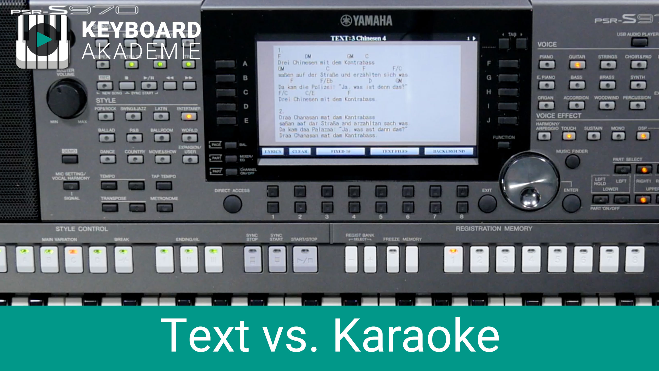 Text vs Karaoke | Power-Tipp | PSR-S970 / S770