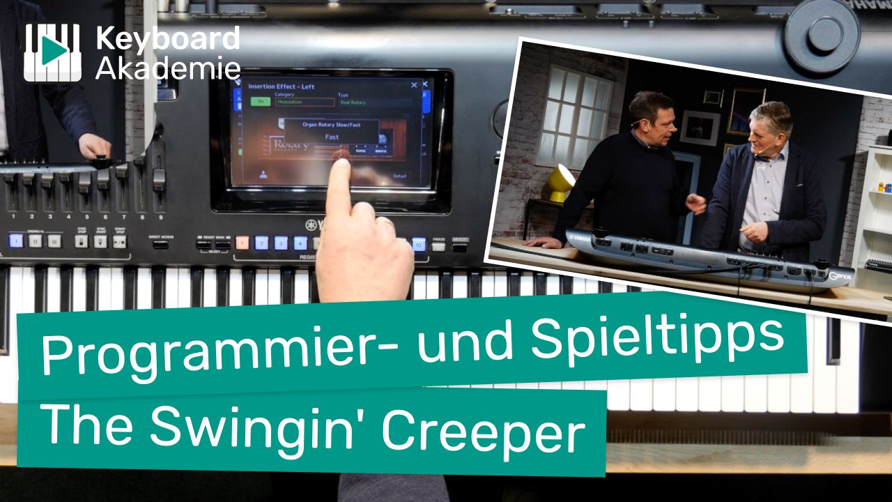 Programmier- und Spieltipps zu The Swingin’ Creeper am Yamaha Genos
