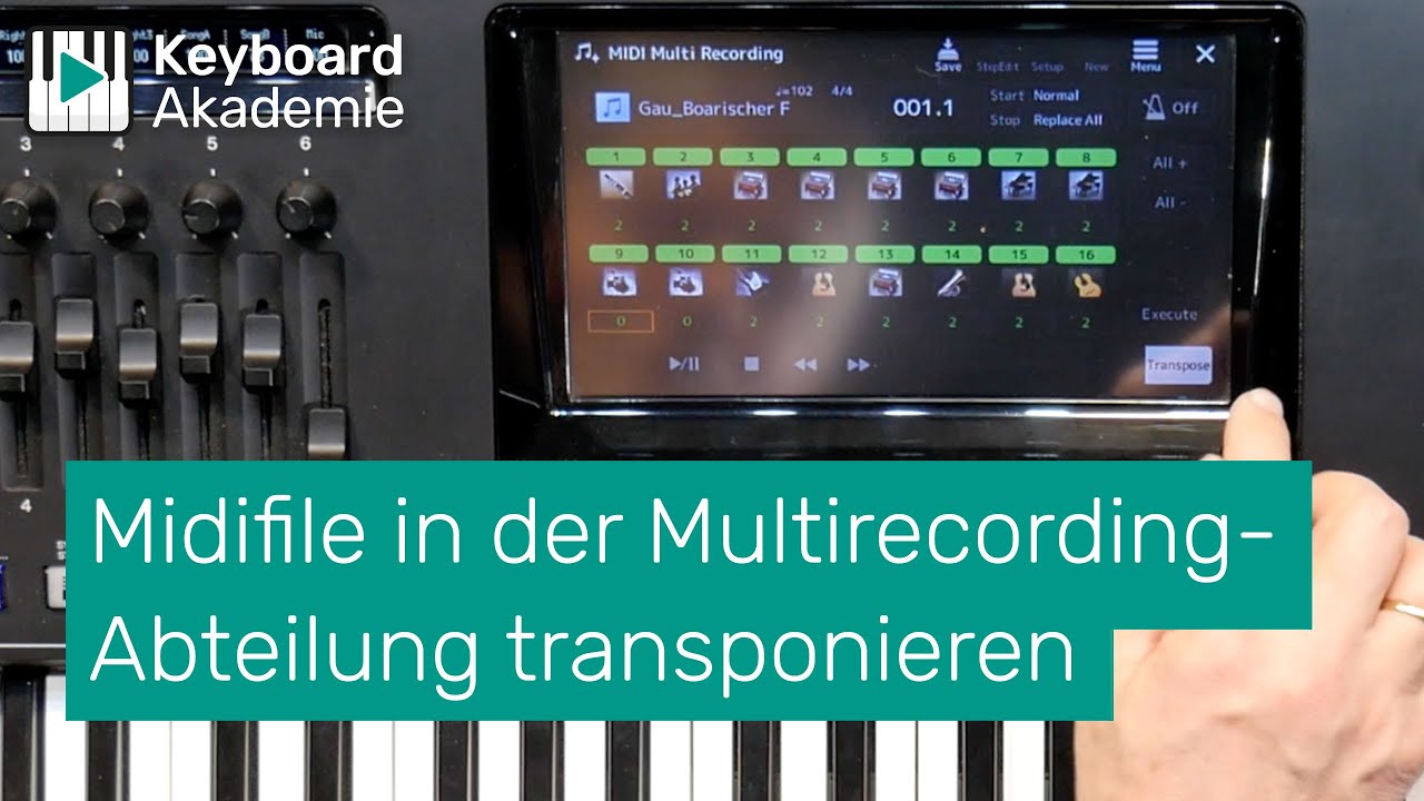 Ein Midifile in der Multirecording-Abteilung transponieren | Power-Tipp