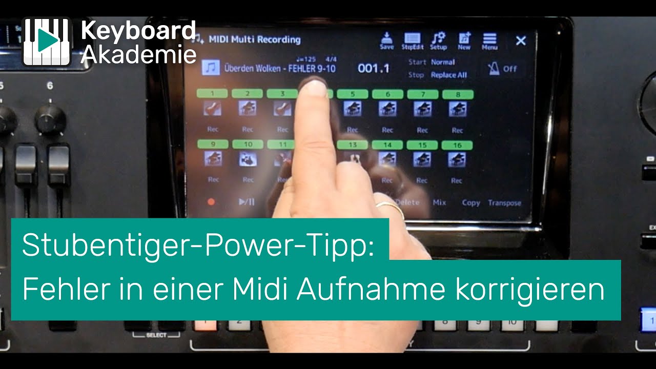 Der Stubentiger-Power-Tipp: Einen Fehler in einer Midi Aufnahme korrigieren | Power-Tipp