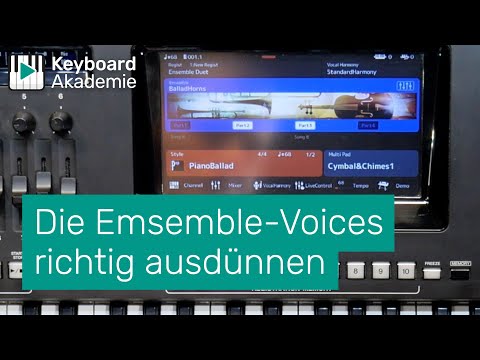 Die Emsemble-Voices richtig ausdünnen | Power-Tipp | Genos | Tyros 5