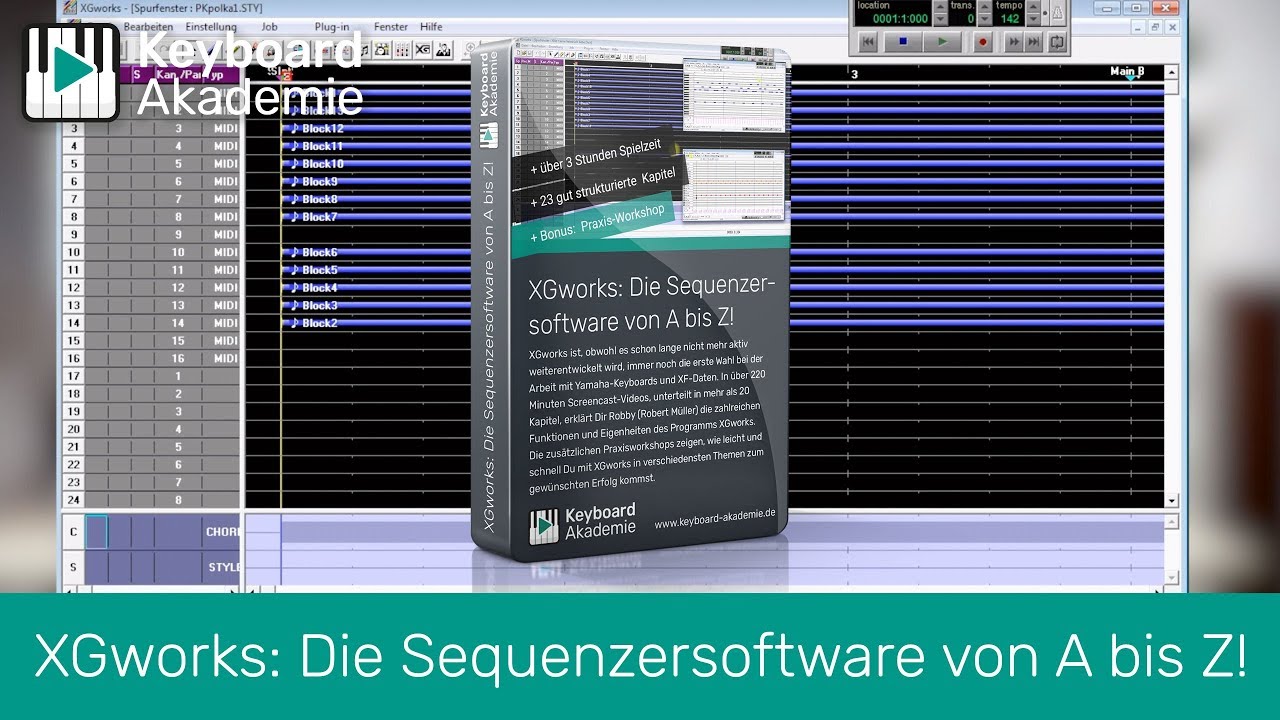 Neuer Video-Kurs: XGworks – Die Sequenzersoftware von A bis Z!